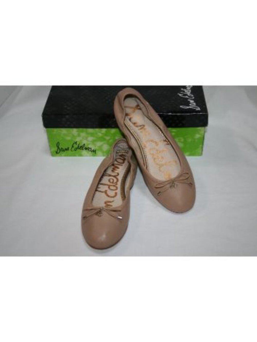 Sam Edelman Felicia Nude Leather Ballet Flats